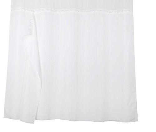 Waterproof Shower Curtain Liner with Snaps - 70" x 54" White