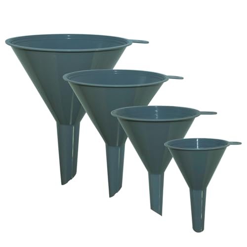 KongNai Kitchen Funnels Set of 4 - Food Grade Plastic for Bottles & Canning