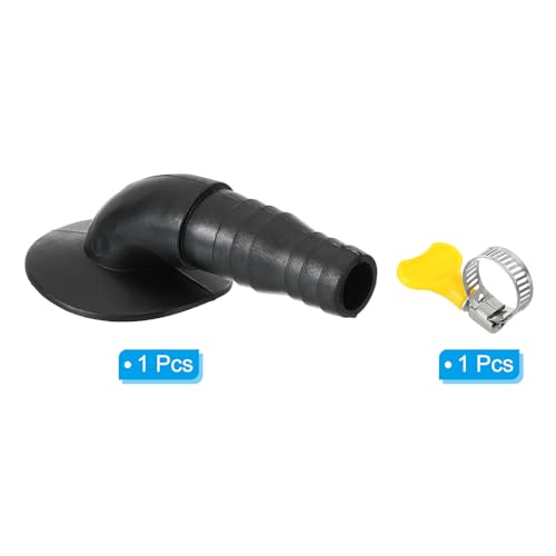 PATIKIL 20mm Air Conditioner Drain Hose Connector with Clamp - 1 Pcs