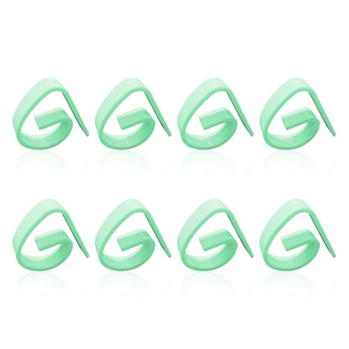 Andiker 8 Pack Tablecloth Clips - Reusable Plastic Holders for 0.2-1.5in Tables