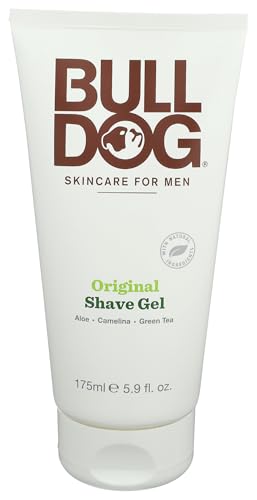 Bulldog Original Shave Gel for Men with Aloe Vera and Green Tea 5.9 oz