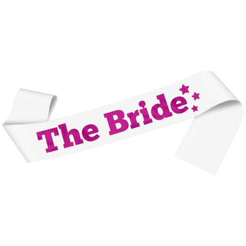 Bride Sash for Bachelorette Party - Satin with Iridescent Lettering