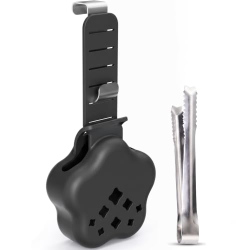 BespBliss Adjustable Silicone Toilet Tank Tablet Holder - Black, 1 Pack