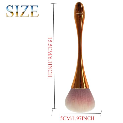 WTOGETAO Soft Nail Dust Remover Brush for Acrylic Nails and Manicure
