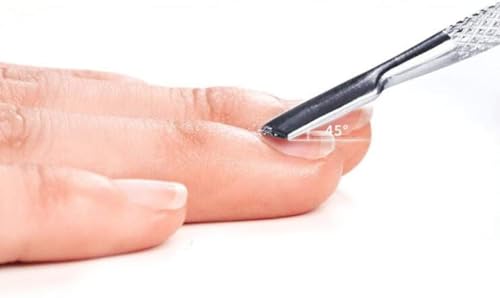 Stainless Steel Cuticle Pusher and Spoon Double-End Nail Cleaner