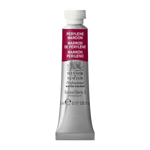 Winsor & Newton Professional Watercolor Paint, 5ml Tube, Perylene Maroon