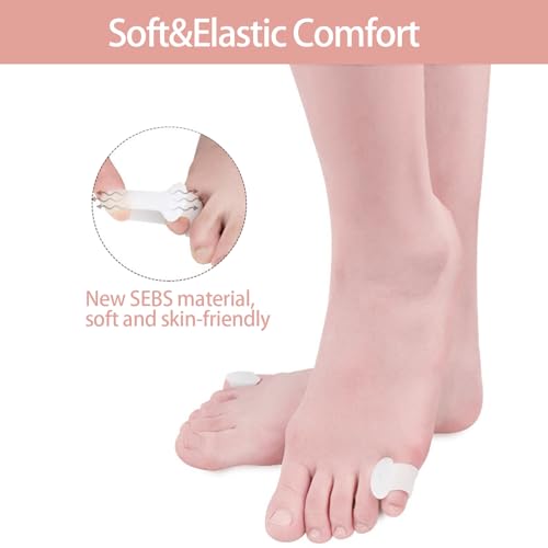 ZenithFast Gel Toe Separators for Overlapping Toes & Bunions 8PCS