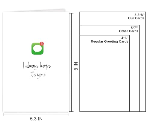 GVMGVM Long Distance Miss You Card Gift for Boyfriend Girlfriend Husband Wife - Variation #2