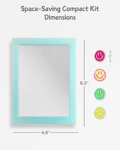Mymazn Locker Accessories Kit - 2 Magnetic Mirrors & 4 Magnets