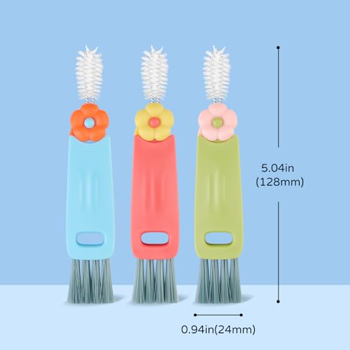 3-in-1 Bottle Gap Cleaning Brush Set - Portable Multifunctional Tools