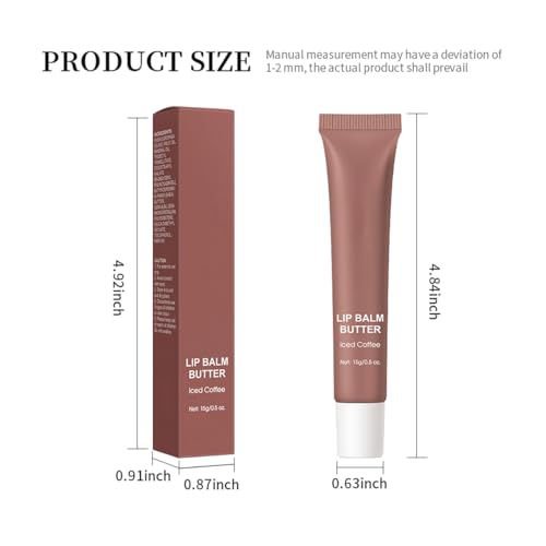 Tiejdhr Hydrating Lip Balm Butter Set - 4 Flavors 0.5 oz Squeeze Tubes