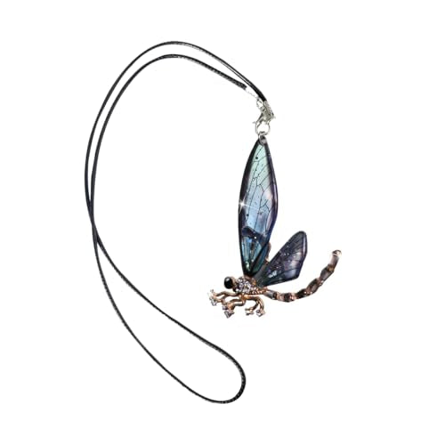 Dragonfly Car Pendant - Crystal Rhinestone Rear View Mirror Decoration