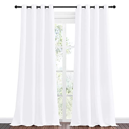 NICETOWN Sea Teal Blackout Curtains for Kids Room - Set of 2, 55x120