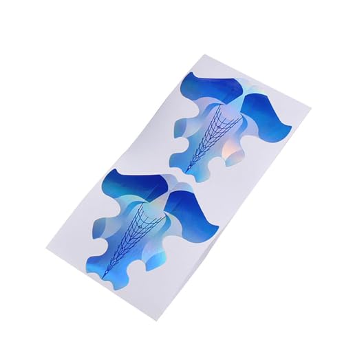 FingerAngel 100PCS Extra Long Gold Stiletto Nail Forms Guide for UV Gel Acrylic