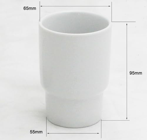 Ceramic Bathroom Tumbler Toothbrush Holder - Elegant White Design