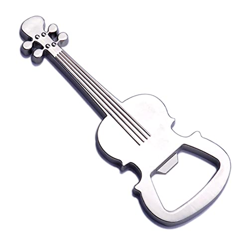 YALLNASL Stainless Steel Guitar Beer Bottle Opener - Music Lover Gift