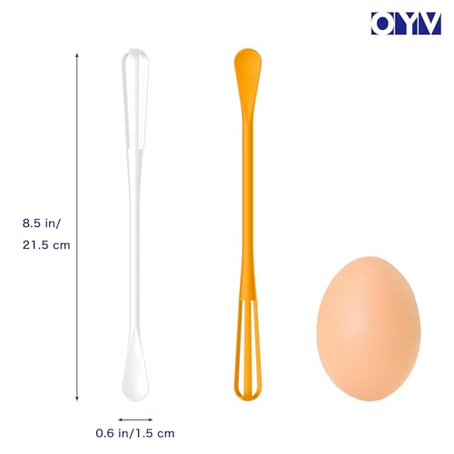 OYV 2-In-1 Mini Whisk and Spoon Set, 8.5-Inch, BPA-Free