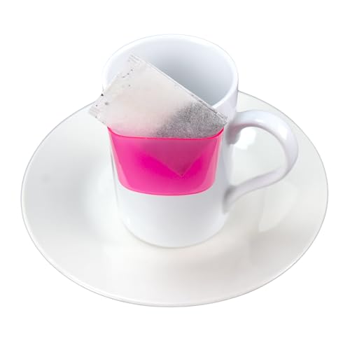 4-Pack Tea Bag Holder Set - Colorful Mug Hooks for Easy Access