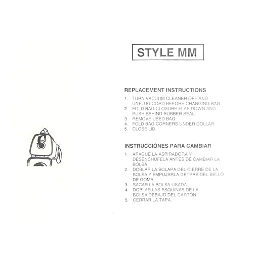HomeKleen360 Type MM Vacuum Bags for Eureka Mighty Mite - 3 Pack