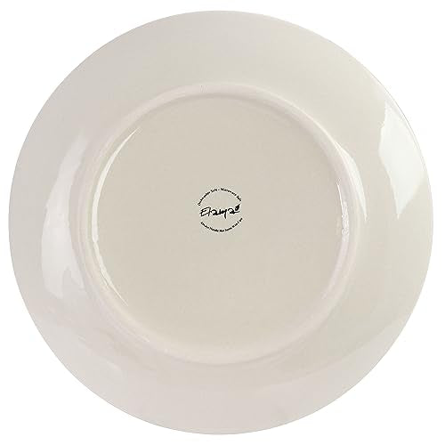 Elama Sebastian 6 Piece Stoneware Dinner Plate Set in Assorted Colors
