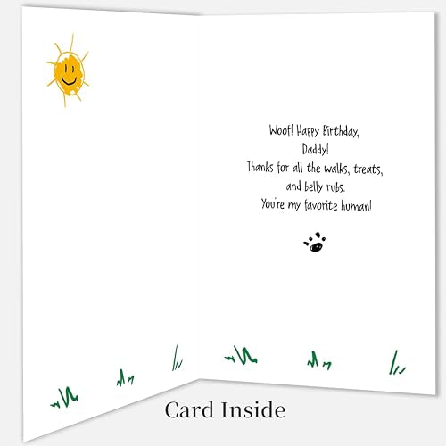 IDU Dog Dad Birthday Card ZN385 | Heartwarming Pet-Themed Design