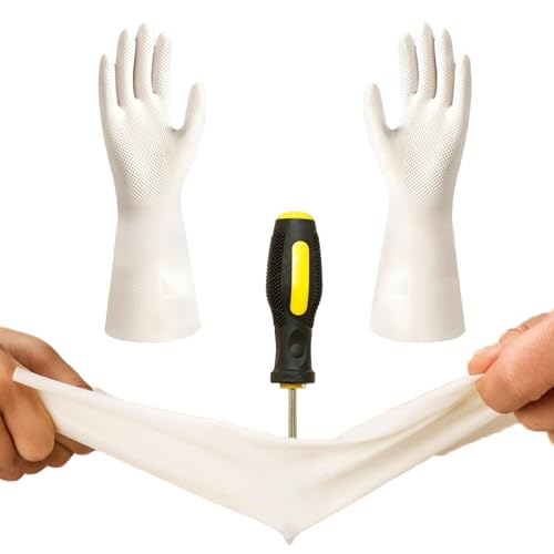 Durable Cleaning Gloves for Kitchen & Pet Care - Medium Size