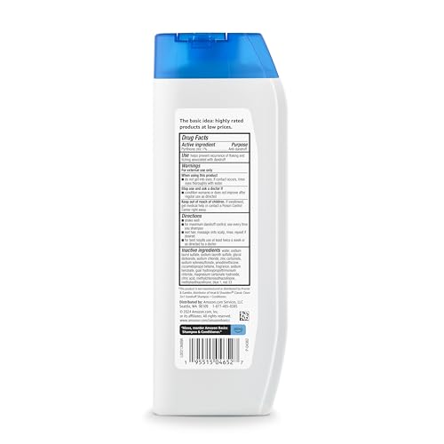 Amazon Basics 2-in-1 Anti-Dandruff Shampoo & Conditioner, 12.5 Fl Oz