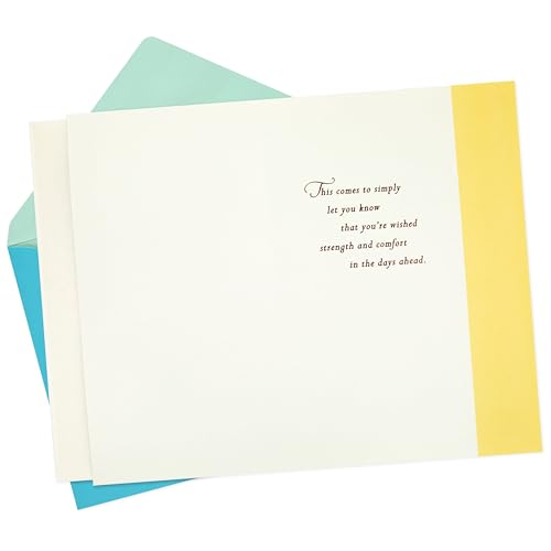 Hallmark Sympathy Card - There Are No Words, White Flowers (Pack of 2)