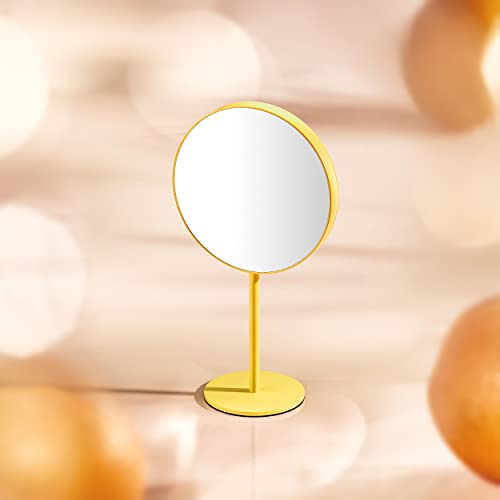 Dual-Sided 6.5 Inch Makeup Mirror - 5X & 1X Magnification