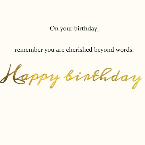 Elegant Rose Birthday Card for Wife with Starry Finish - 5.6 x 8.1"