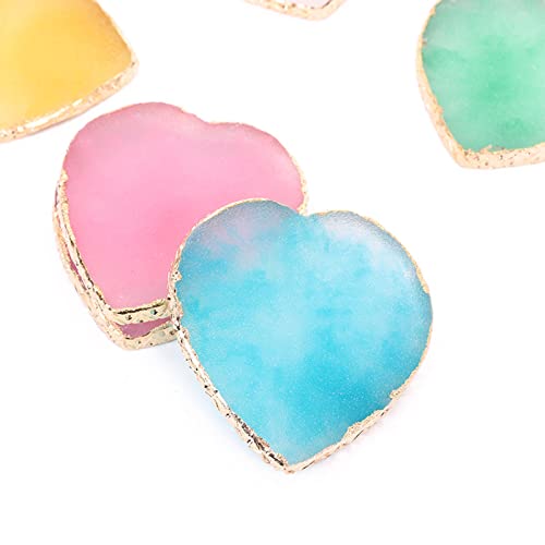 Resin Nail Art Palette and Polish Mixing Plate with Gold Edge