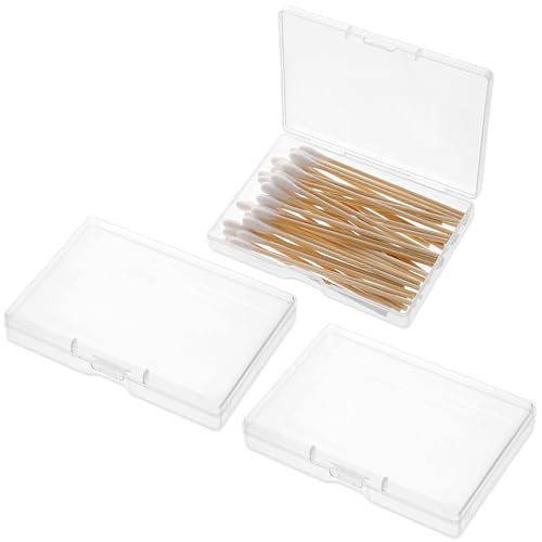 KALIONE 3-Piece Portable Travel Cotton Pad Holder Set