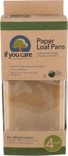 If You Care FSC Certified Paper Loaf Baking Pans, 4 Count (Pack of 6)