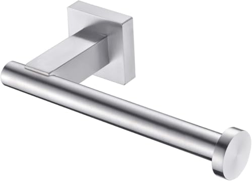 Brushed Nickel L-Shaped Toilet Paper Holder - 304 Stainless Steel Wall Mount
