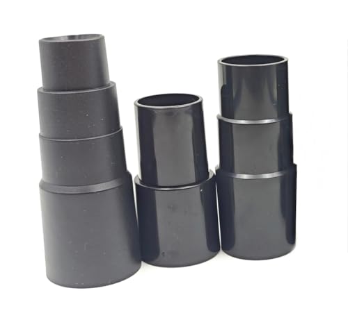 Velodi Vacuum Cleaner Hose Connectors - 3 Sizes, Durable Plastic Adapter Fittings
