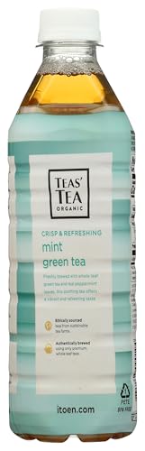 Organic Mint Green Tea - 16.9 fl oz Unsweetened Bottle