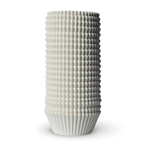 200 White Cupcake Liners - Standard Baking Cups for Muffins & Desserts