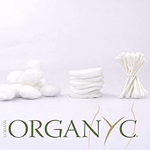 Organyc 100% Organic Cotton Rounds - Biodegradable & Sensitive Skin (70 Count)