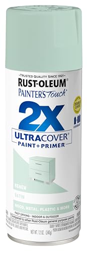 Rust-Oleum Painter's Touch 2X Ultra Cover Spray Paint, Satin Renew, 12 oz