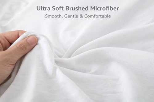 EVOLIVE Ultra-Soft Microfiber Pillowcases Set of 2 - 20"x30" White