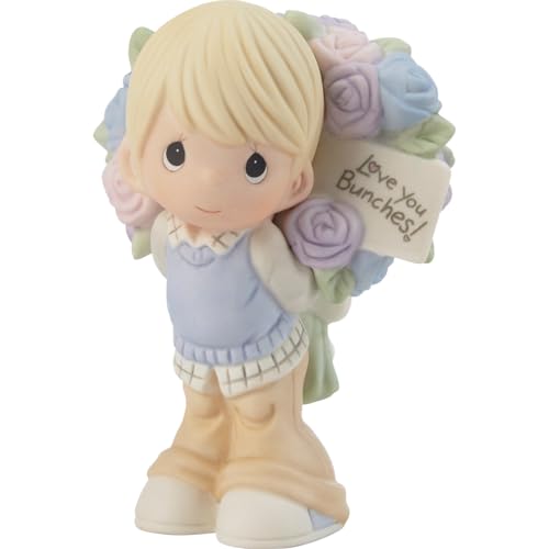 Precious Moments 216011 Love You Bunches Boy Bisque Porcelain Figurine