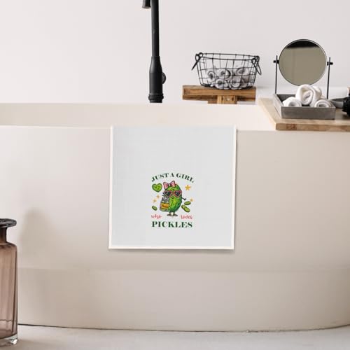 Funny Pickle Kitchen Towel - 16x24 Inch Microfiber Hand Towel