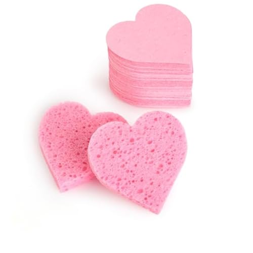 Compressed Cellulose Facial Sponges for Cleansing and Makeup Removal (25 Pack)