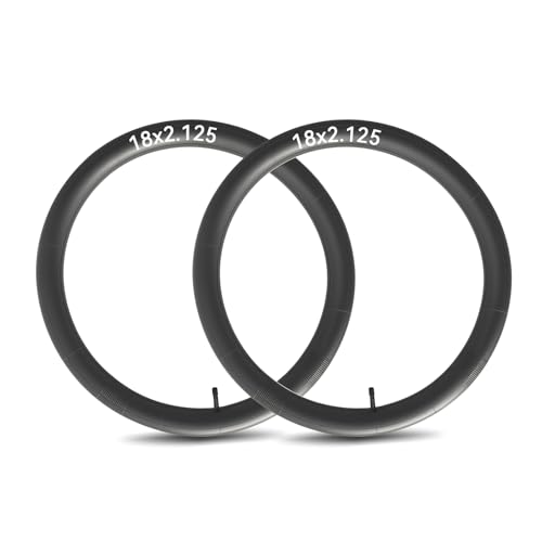 2-PCS 18x2.125 Bike Tube 18 x 2.125 Bike Inner Tube 18x2.4 Compatible with 18x2.125 18x2.20 18x2.25 18x2.30 18x2.35 18x2.40 18 Inch
