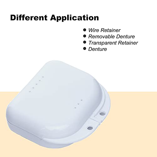 BOOMIBOO 4 Pcs Retainer Case with Vent Holes - Denture Mouth Guard Case