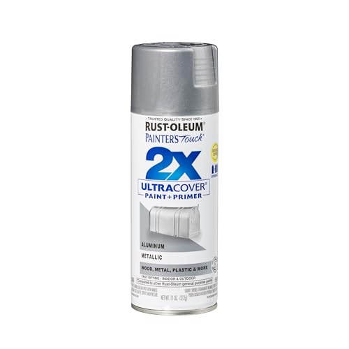 Rust-Oleum Painter's Touch 2X Ultra Cover Spray Paint - Metallic Aluminum, 1 oz