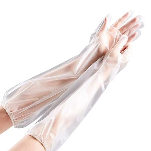 20 Pcs Long Arm Disposable Cleaning Gloves for Kitchen & Food Handling