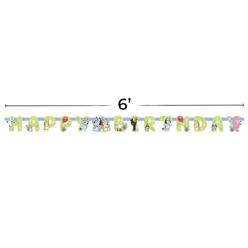 Bluey Jointed Banner - 6ft Multicolor Party Decoration