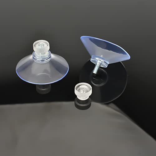 12Pcs 40mm Clear PVC Suction Cups for Bathroom & Window Use