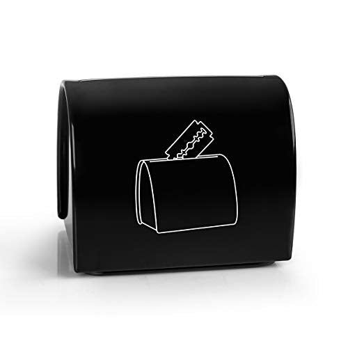 QSHAVE Razor Blade Disposal Case - Safe Storage Bank for Used Blades